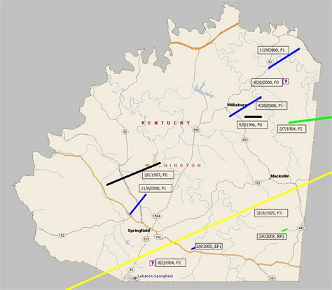 Tornado Climatology of Washington County, Kentucky