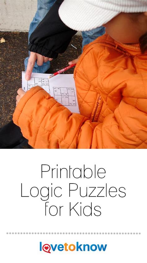 Printable Logic Puzzles for Kids | LoveToKnow | Logic puzzles, Puzzles ...