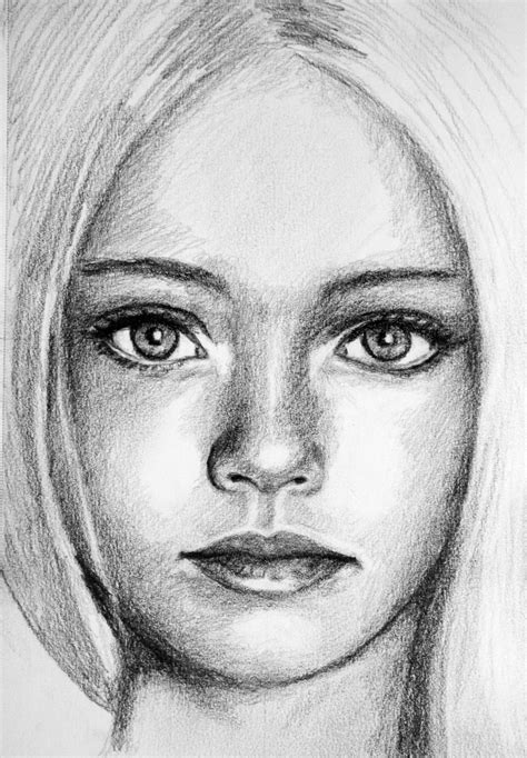 Pretty Girl Realistic Drawing - Drawing Skill