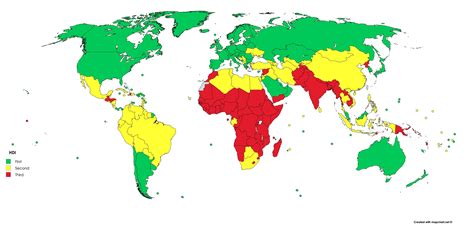 The New 1st, 2nd, and 3rd World but according to HDI (split in thirds) : r/MapFans