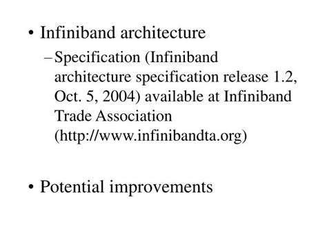 PPT - Infiniband architecture PowerPoint Presentation, free download - ID:1186800