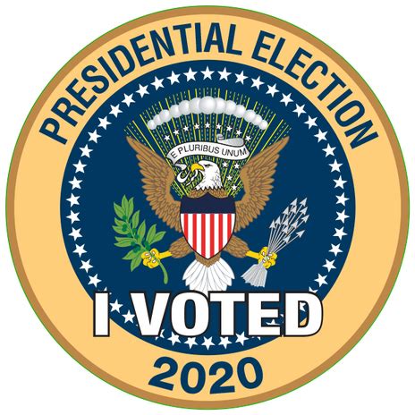 Bay Tech Label - I Voted Presidential Election CLOSEOUT! (#2020)