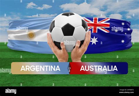 Argentina vs Australia national teams soccer football match competition ...