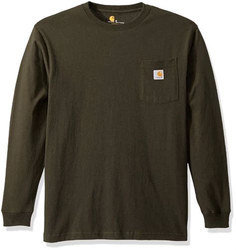 Carhartt, Men's Workwear Long-Sleeve Shirt, Peat - Augusta Cooperative ...