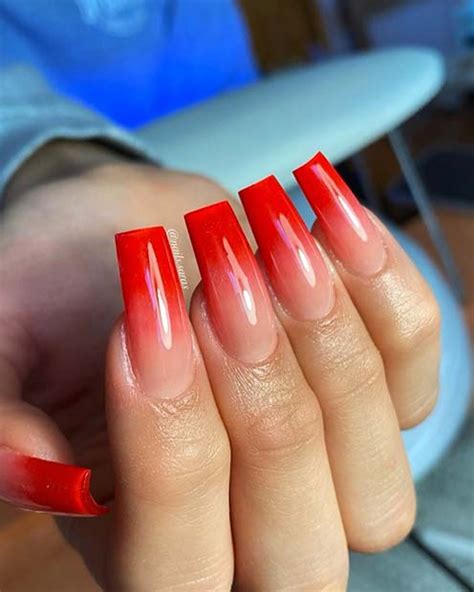 23 Most Beautiful Red Ombre Nails and Ideas - StayGlam