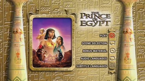 The Prince of Egypt MENU DVD HD (1998) - YouTube