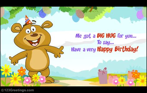 Special Birthday Hugs! Free For Brother & Sister eCards | 123 Greetings