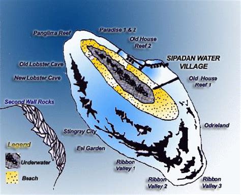 Mabul Island Divesite Map