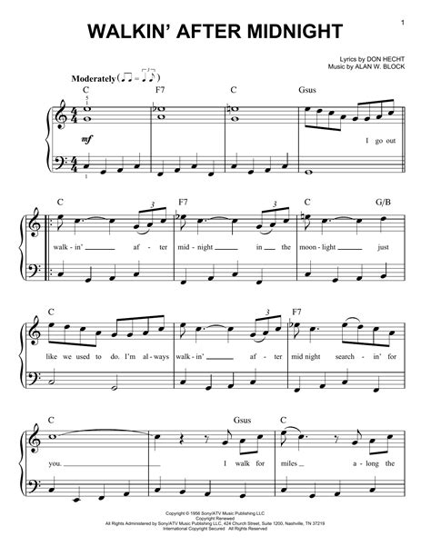 Walkin' After Midnight | Sheet Music Direct