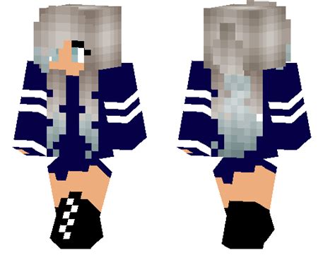 Blue girl | Minecraft PE Skins