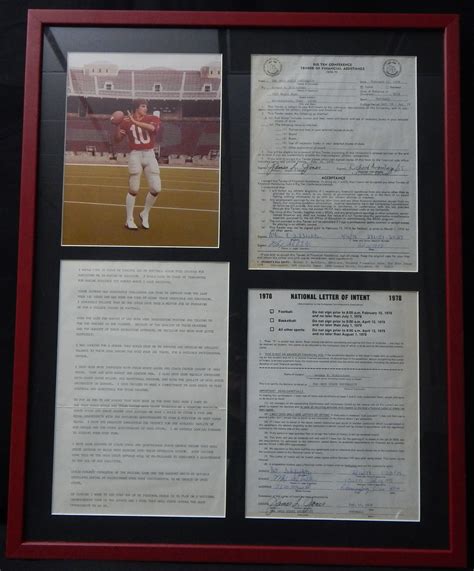 1978 Art Schlichter Ohio State Signed Letter of Intent