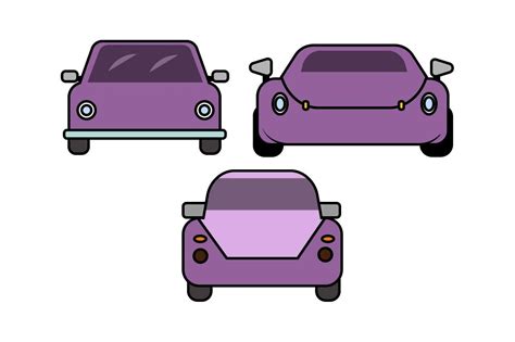 Purple Car Vector Graphic by Cotton Candy · Creative Fabrica