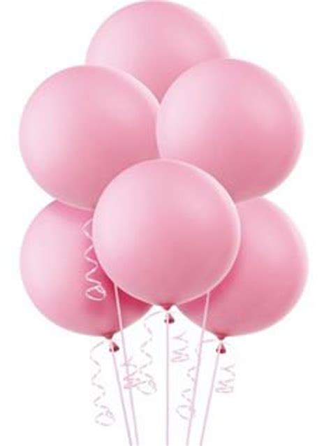 Large Round Baby Pink Latex Balloons/ 4 CT Large Pink Balloons/ XL 24 ...