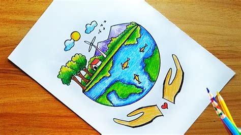 World Environment Day Poster Drawing|Save Environment Drawing|Save Nature Drawing Easy For Kids ...