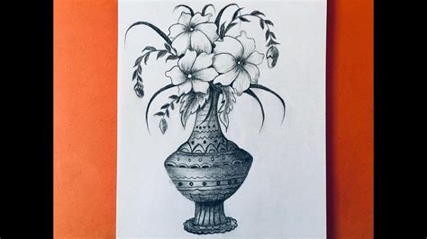 Share 127+ sketch flower vase drawing - seven.edu.vn