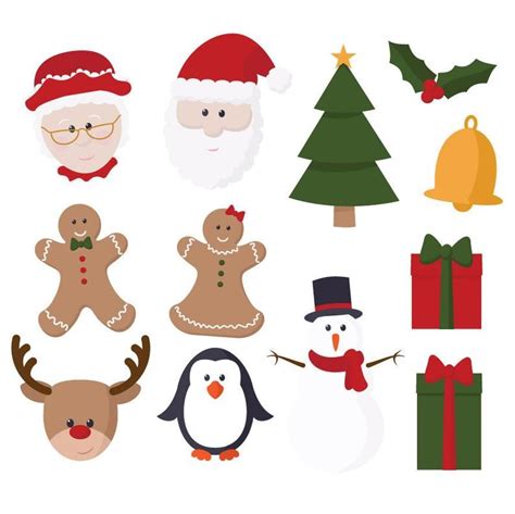 Premium Christmas Characters Clip Art & Digital Papers Set | Etsy | Christmas characters ...