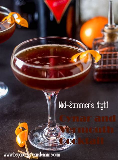 A Mid-Summer's Night Cynar and Vermouth Cocktail combines an old standby red vermouth (aka ...