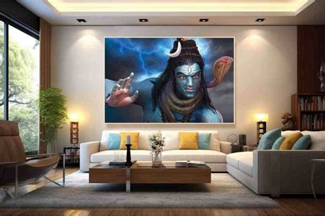 21 best Lord Shiva Painting On Canvas for living room Décor