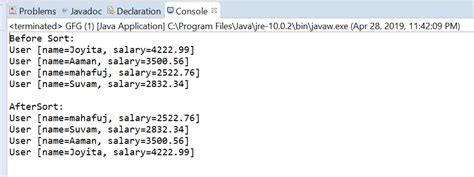 Comparator comparingDouble() method in Java with examples - GeeksforGeeks