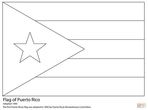 Puerto Rican Flag Coloring Page - SienafvFields