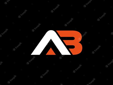 Premium Vector | Ab logo design