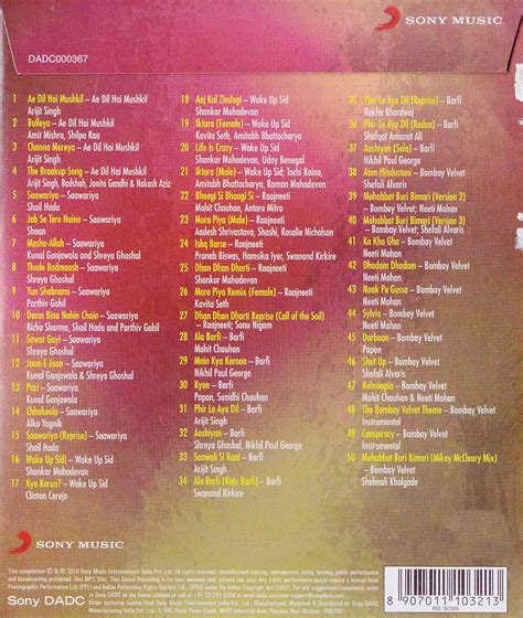 Hits Of Ranbir Kapoor Hindi Songs Audio CD #26326 | DesiClik.com, USA