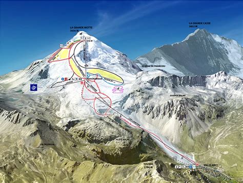 Tignes Piste Map | Tignes Ski Area Trail Map