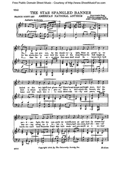 The Star-Spangled Banner (Smith, John Stafford) - IMSLP: Free Sheet Music PDF Download