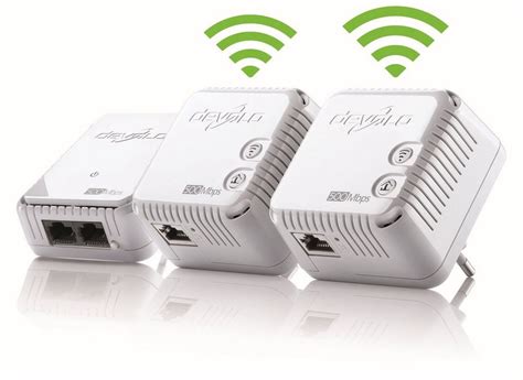 DEVOLO Powerline + WLAN »dLAN 500 WiFi Kit (500Mbit, 1xLAN, WLAN ...