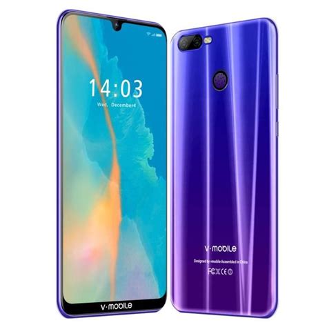 2019 M9 6.3" HD écran Telephone Portable 4G LTE Smartphone Android 9.0 ...