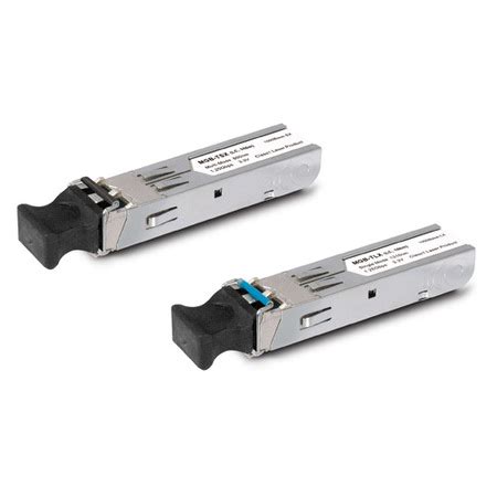 What type of connector is used with an SFP port?