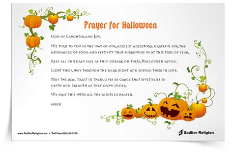 Halloween Prayer Card | Sadlier Religion