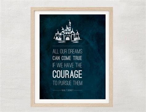 INSTANT Walt Disney Courage to Pursue Your by LaurEvansDesign