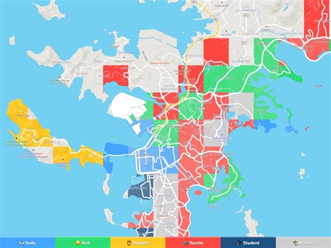 Nouméa Neighborhood Map