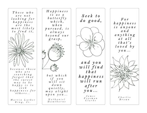 Free printable bookmarks with inspirational quotes - Amarie Lange Studio