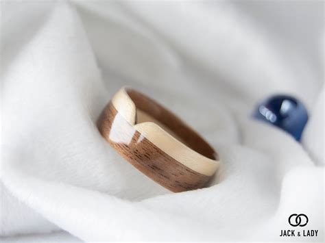 Wooden Rings for Men Mens Wooden Ring Handmade Walnut & | Etsy