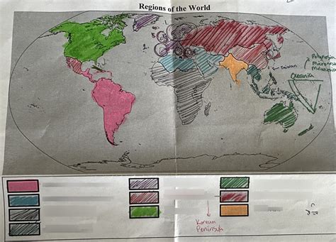 Regions of the World - 8/22/23 (World Geography) Diagram | Quizlet