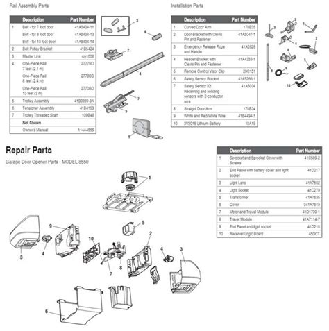 Liftmaster 8500 Parts Diagram