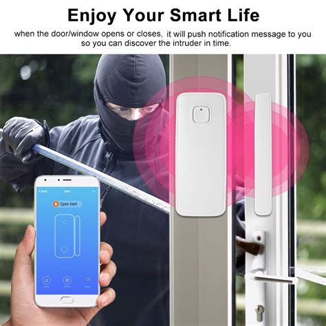 Smart WiFi Wireless Door Sensor - Teqooz - Smart Home Automation