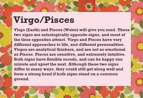 Virgo Pisces Love Horoscope Compatibility 2016