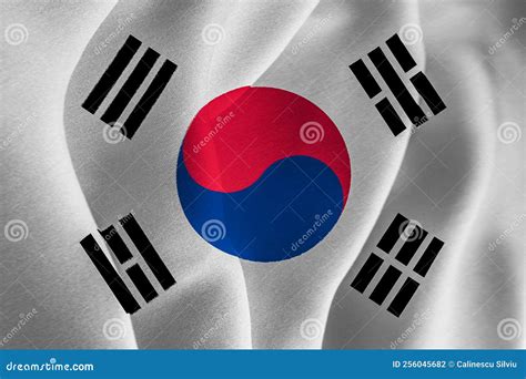 South Korea flag design 2 stock illustration. Illustration of ...