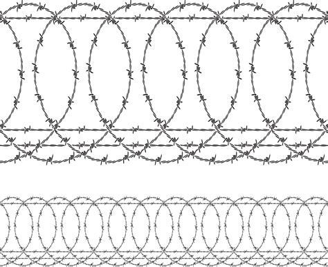 Barbed Wire Fence 3190046 Vector Art at Vecteezy