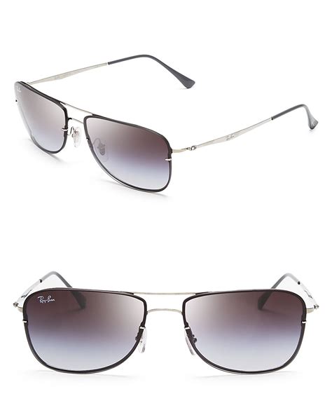 Ray-ban Titanium Aviator Sunglasses in Gray for Men (Sandblast Titanium) | Lyst