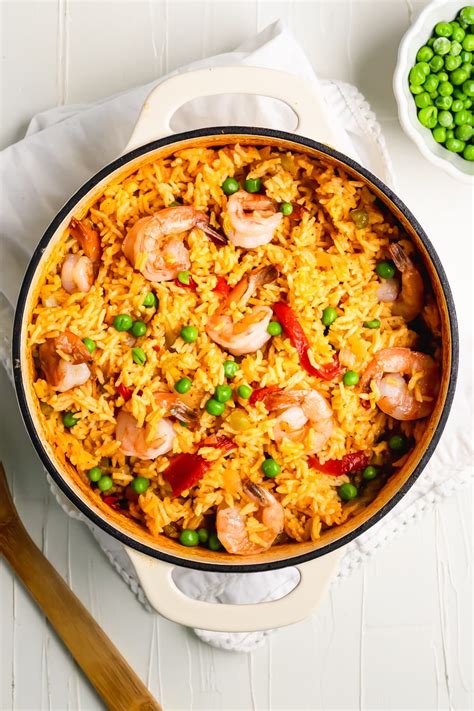 Arroz Con Camarones (Yellow Rice with Shrimp) - A Sassy Spoon