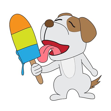 Best Dog Eating Ice Cream Illustrations, Royalty-Free Vector Graphics & Clip Art - iStock