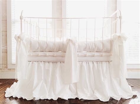 Twin Crib Bedding Set 100% Washed Cotton Crib Bedding for