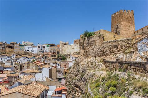 Castle on Top of a Hill Overlooking Bunol Stock Photo - Image of travel, monument: 95254522