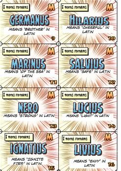 Ancient Roman Names by The Other Guys | TPT