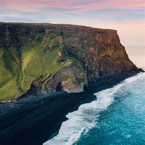 Reynisfjara Black Sand Beach In Iceland