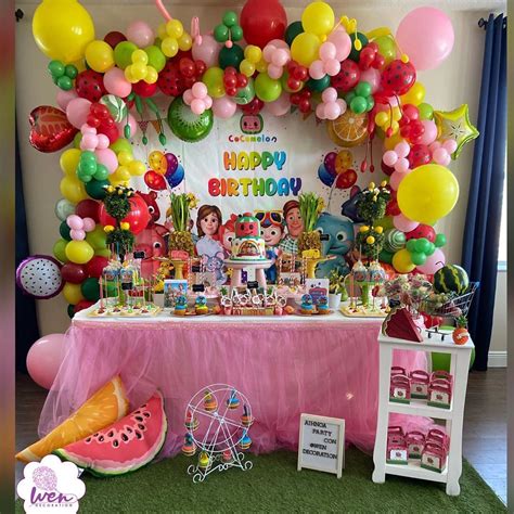 Wen Decoration on Instagram: “Fiesta de cocomelon combinada con ...